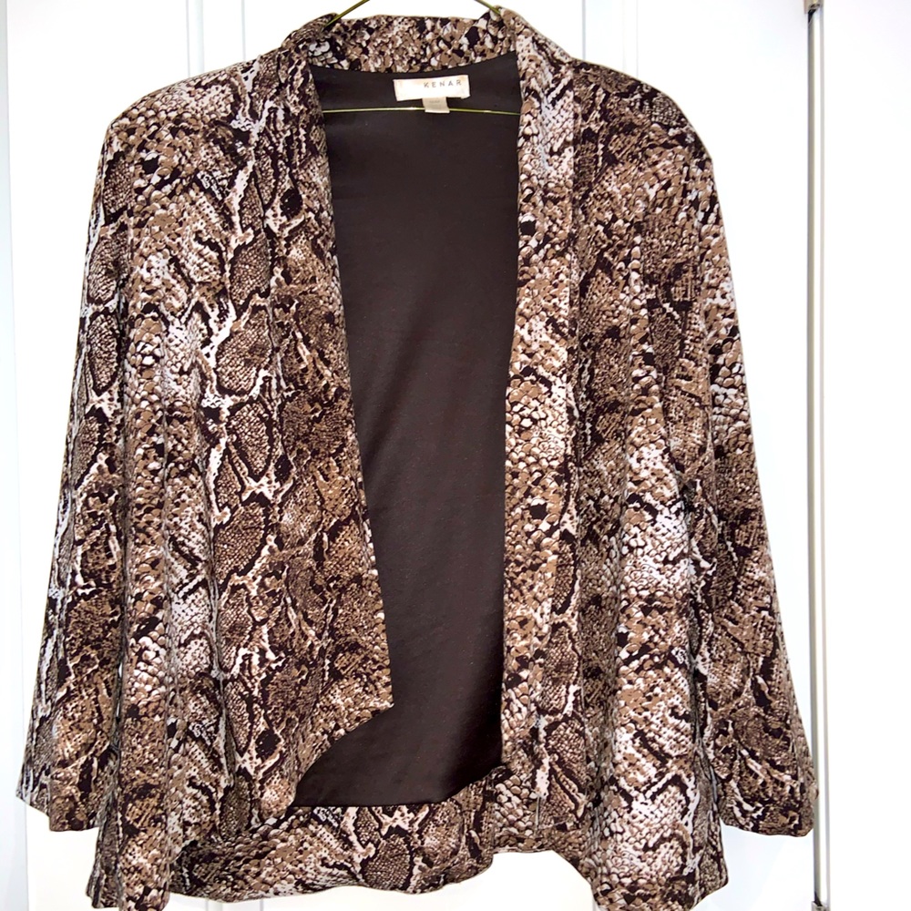 Snake Print Blazer